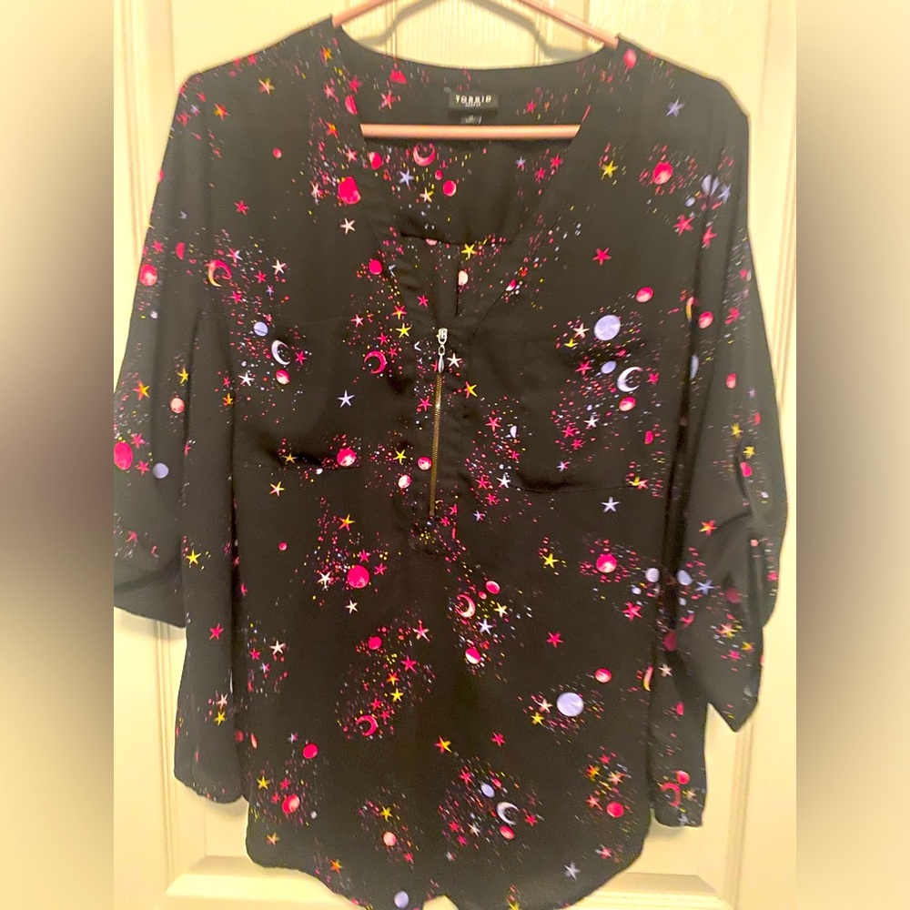 Torrid Harper stardust blouse